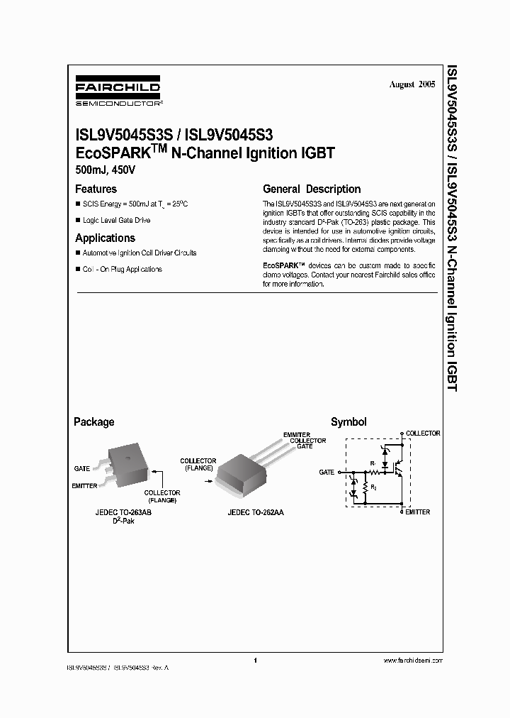 ISL9V5045S3ST_1257748.PDF Datasheet