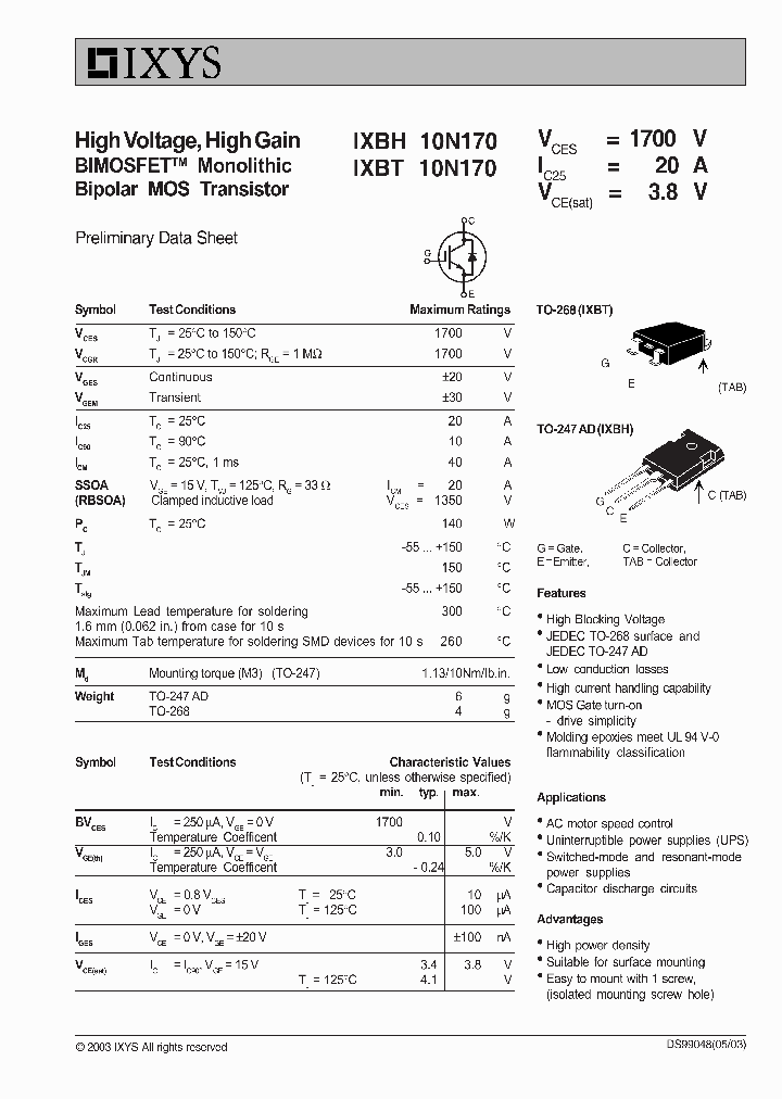 IXBT10N170_716322.PDF Datasheet