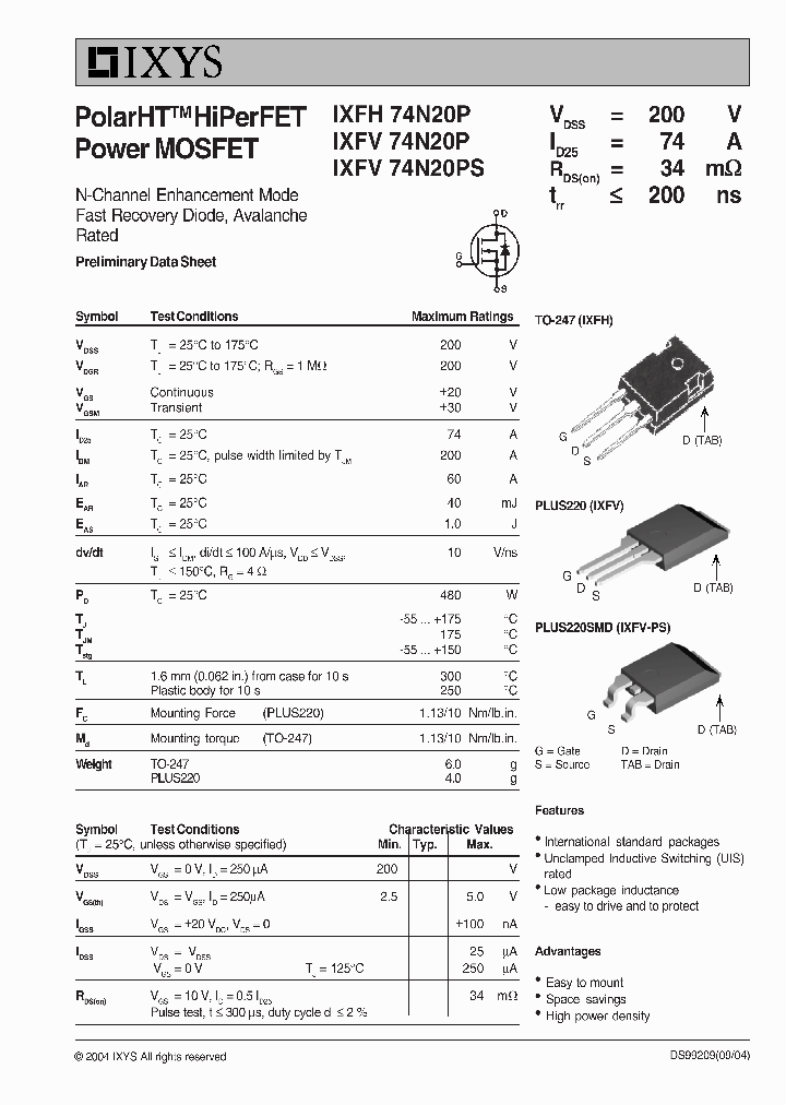IXFV74N20P_665427.PDF Datasheet