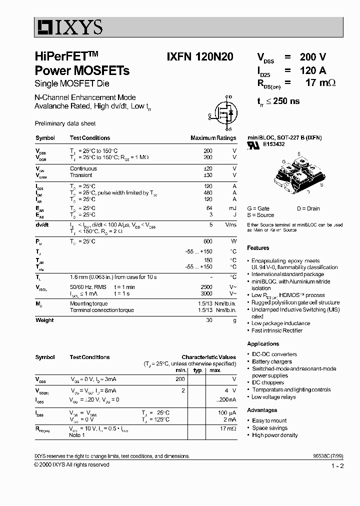 IXFN120N20_1258003.PDF Datasheet