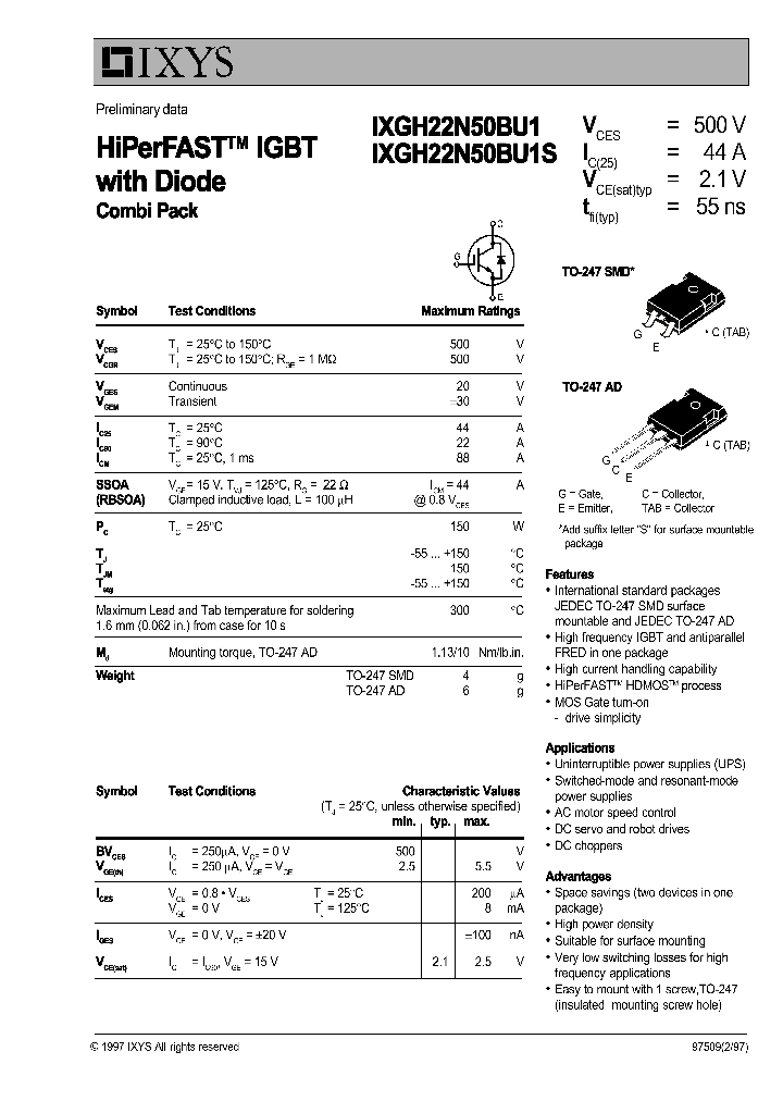 IXGH22N50BU1S_1258121.PDF Datasheet
