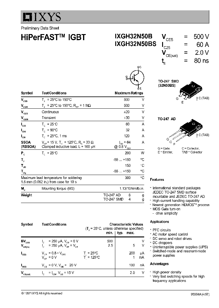 IXGH32N50B_1258127.PDF Datasheet