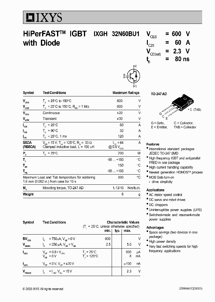 IXGH32N60BU1_1258132.PDF Datasheet