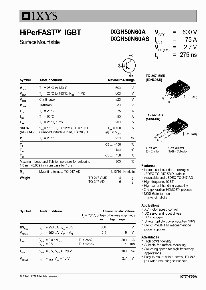IXGH50N60AS_1258139.PDF Datasheet