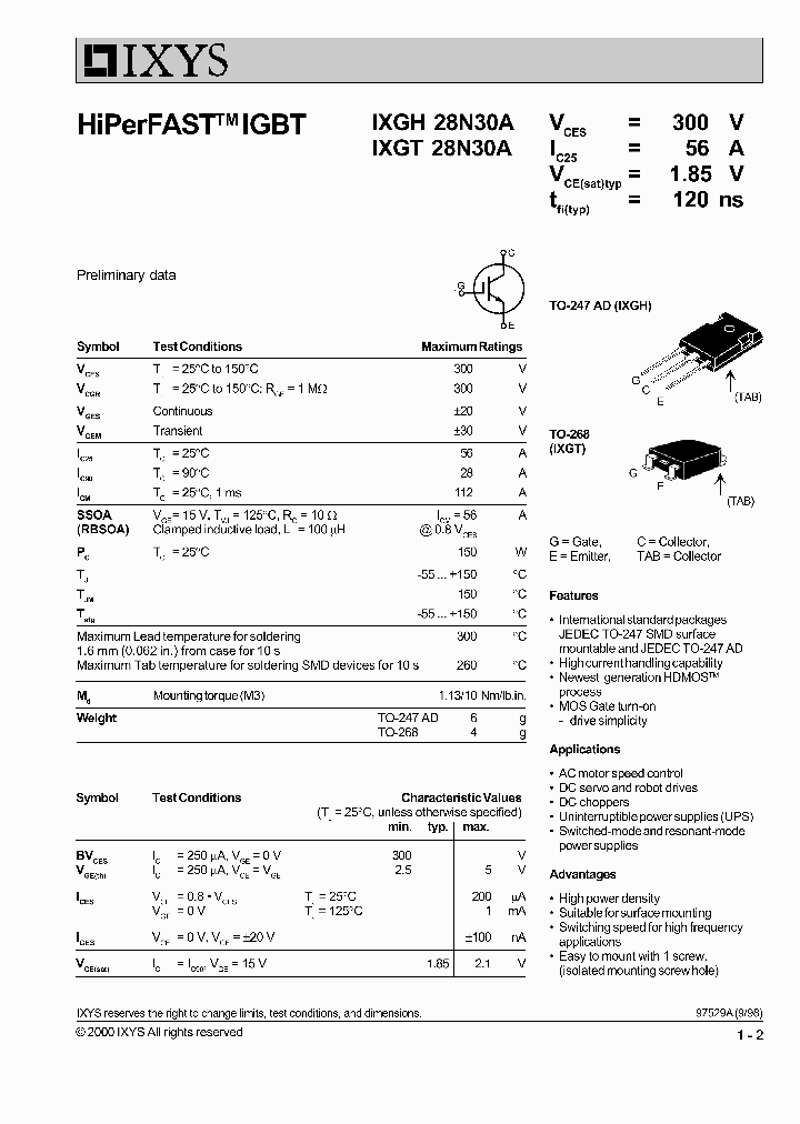 IXGT28N30A_1258178.PDF Datasheet
