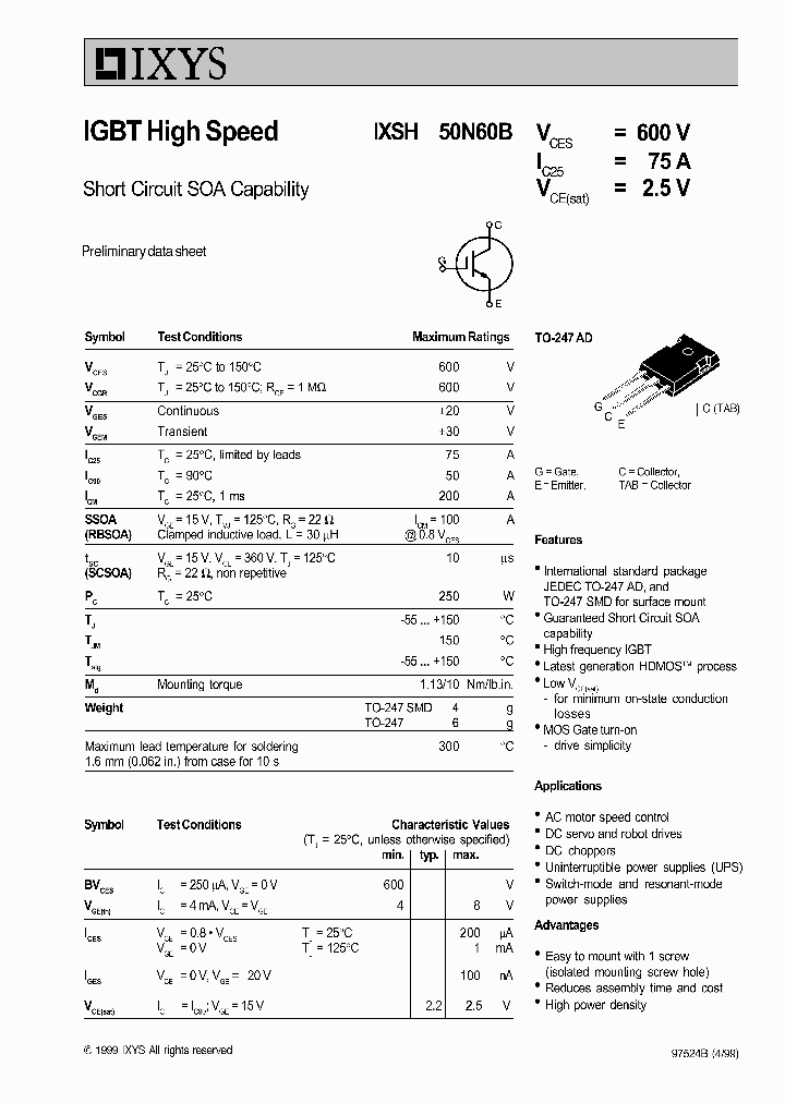 IXSH50N60B_1258222.PDF Datasheet