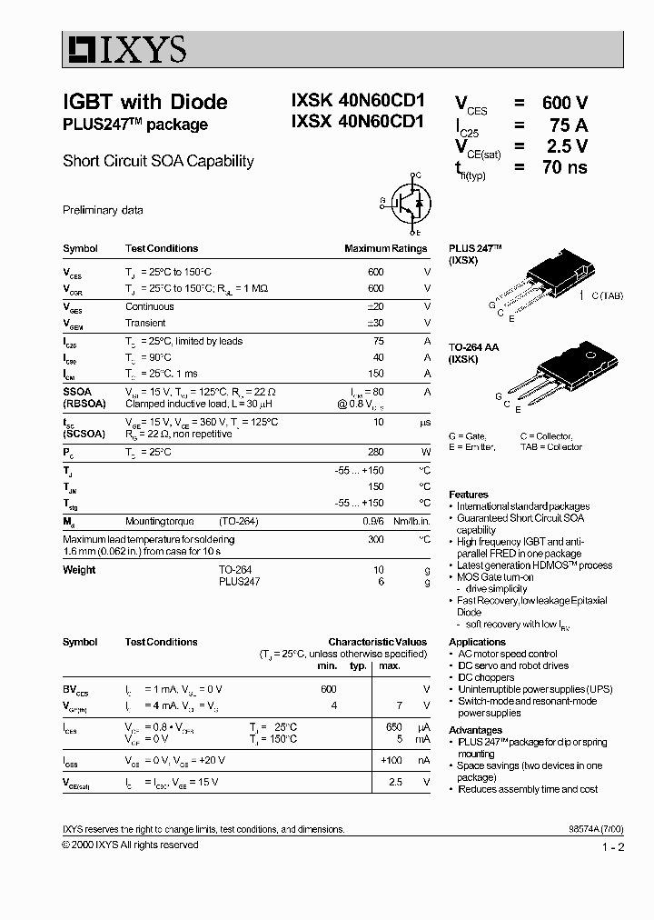 IXSX40N60CD1_1258249.PDF Datasheet
