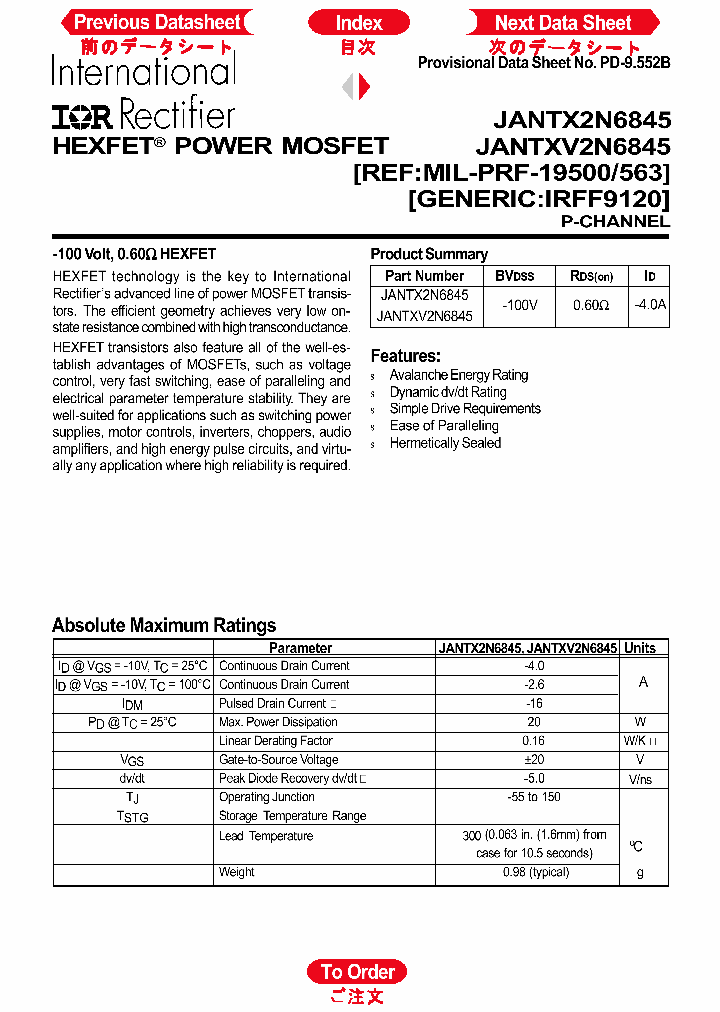 JANTXV2N6845_1258639.PDF Datasheet