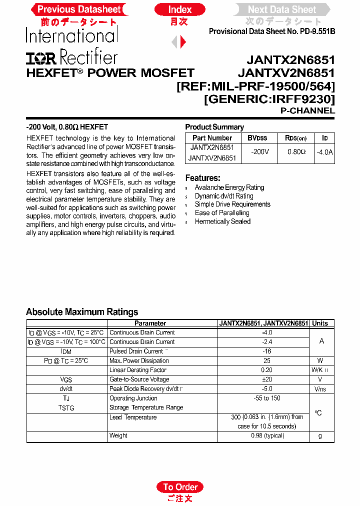 JANTXV2N6851_1258643.PDF Datasheet