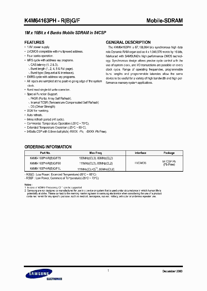 K4M64163PH-RG_1259077.PDF Datasheet