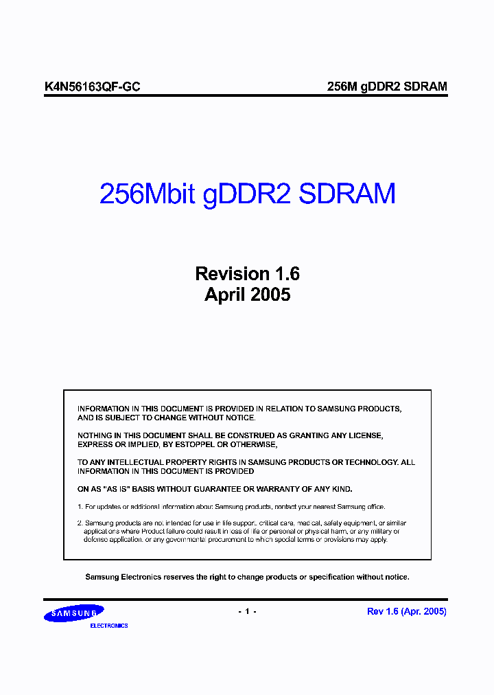 K4N56163QF-GC37_1259092.PDF Datasheet