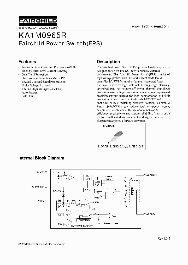 KA1M0965RYDTU_1259442.PDF Datasheet