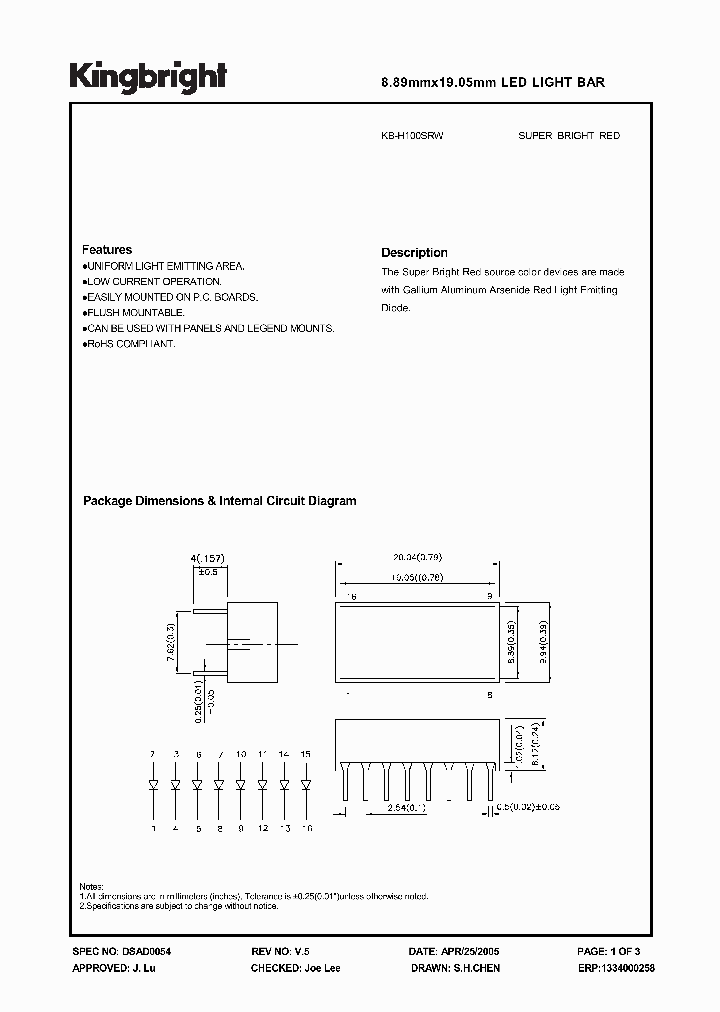KB-H100SRW_1259783.PDF Datasheet