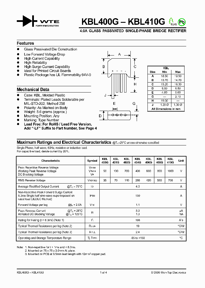 KBL410G_1259835.PDF Datasheet