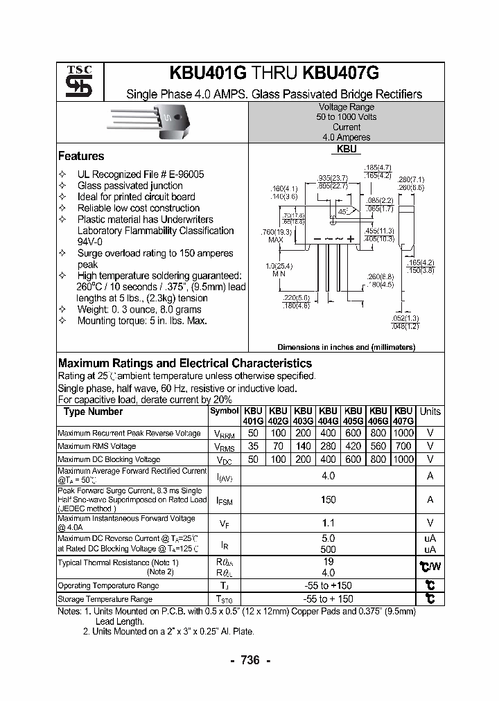 KBU401G_1074589.PDF Datasheet