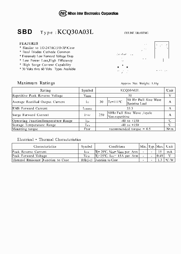 KCQ30A03L_1260082.PDF Datasheet