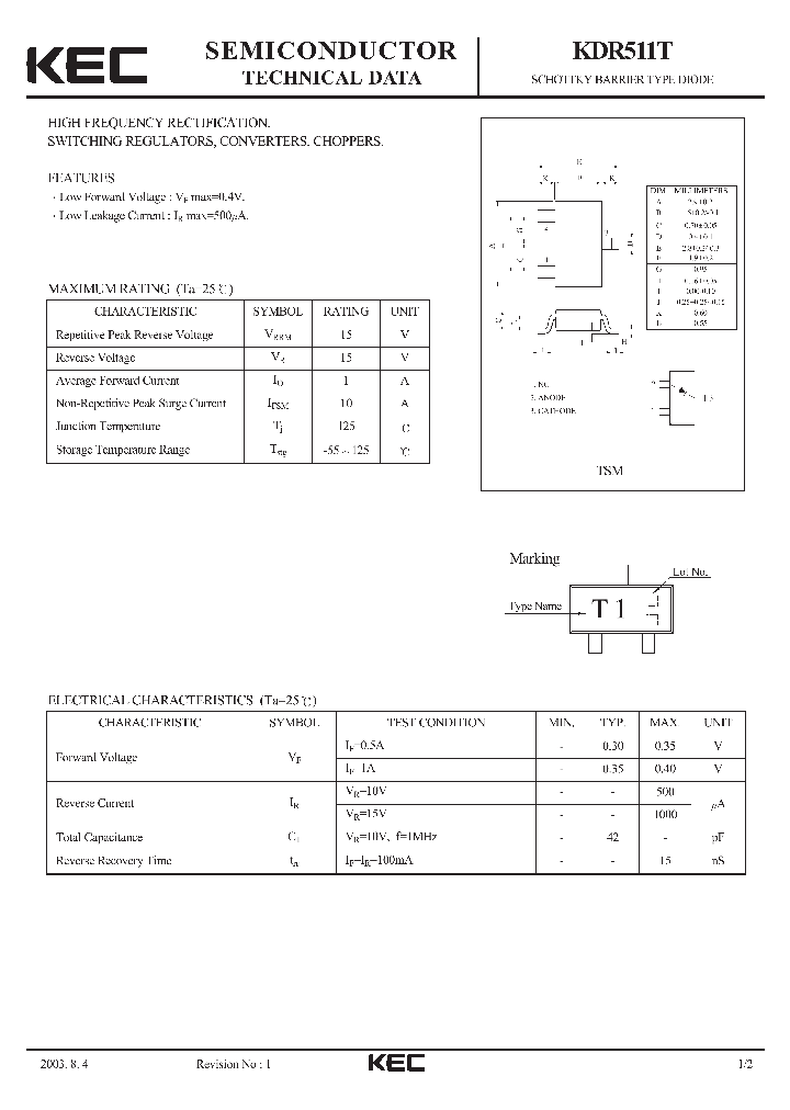 KDR511T_1260140.PDF Datasheet