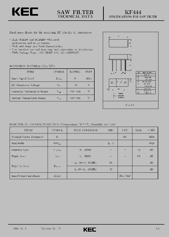 KF444V_1260249.PDF Datasheet