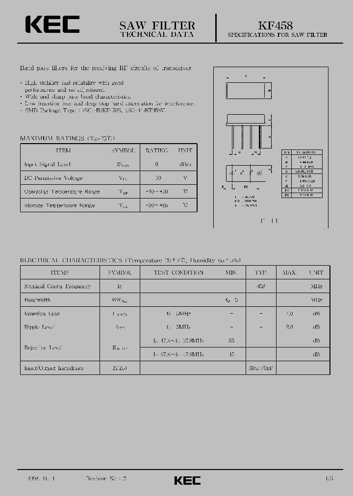 KF458V_1260263.PDF Datasheet