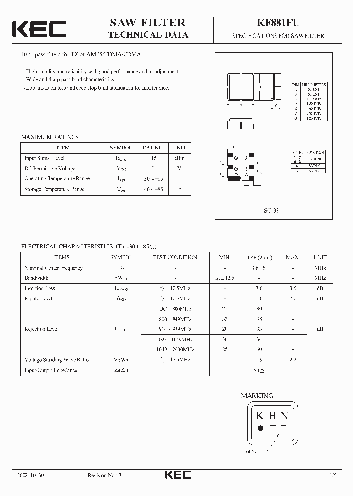 KF881FU_1260279.PDF Datasheet