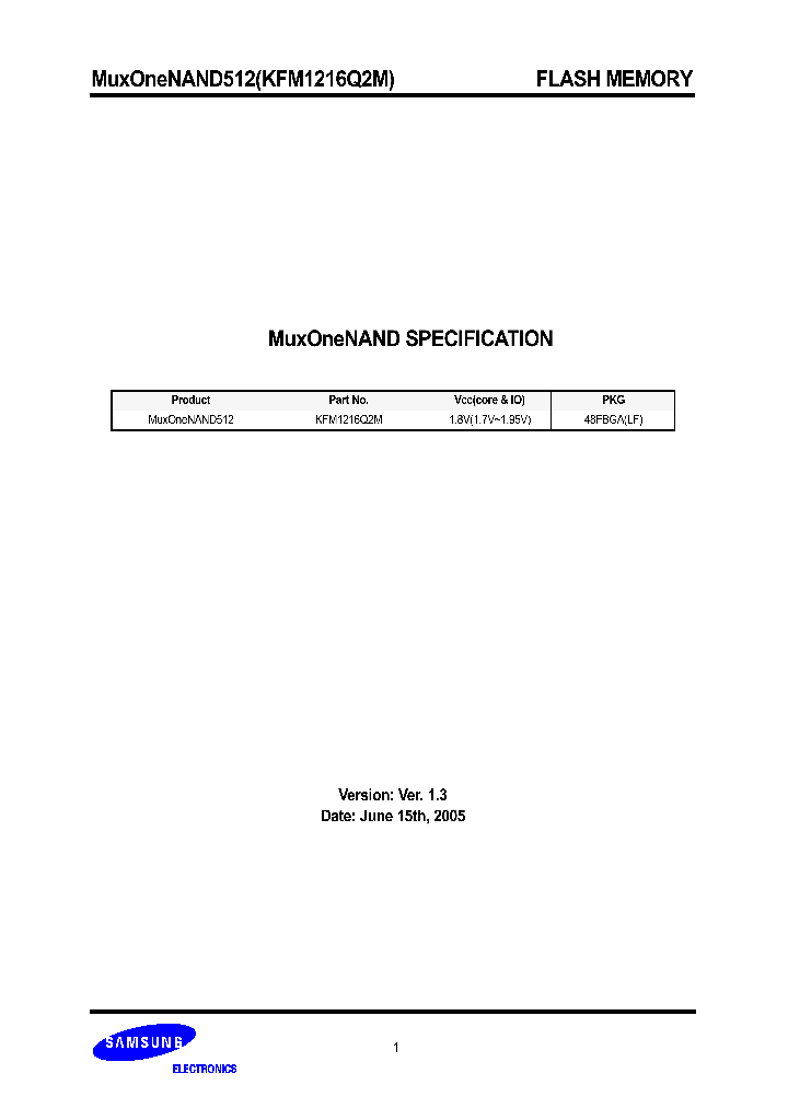 KFM1216Q2M-DED_1260305.PDF Datasheet