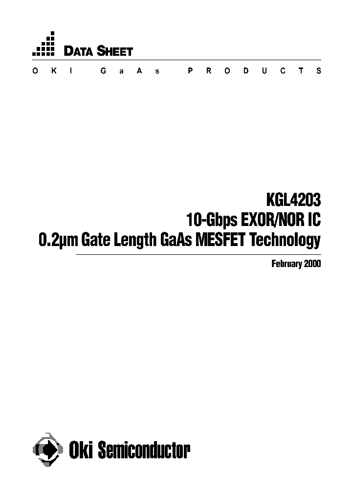 KGL4203_1260344.PDF Datasheet