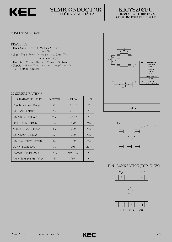 KIC7SZ02FU_1260493.PDF Datasheet