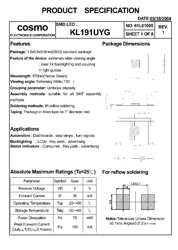 KL191UYG_1260546.PDF Datasheet