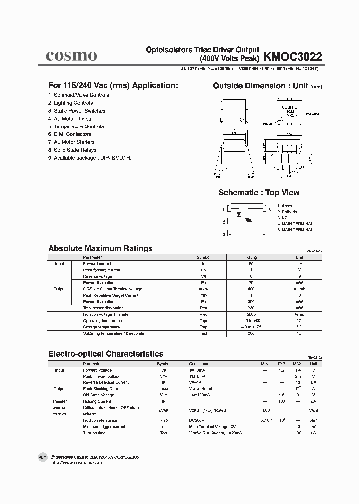 KMOC3022_1260714.PDF Datasheet
