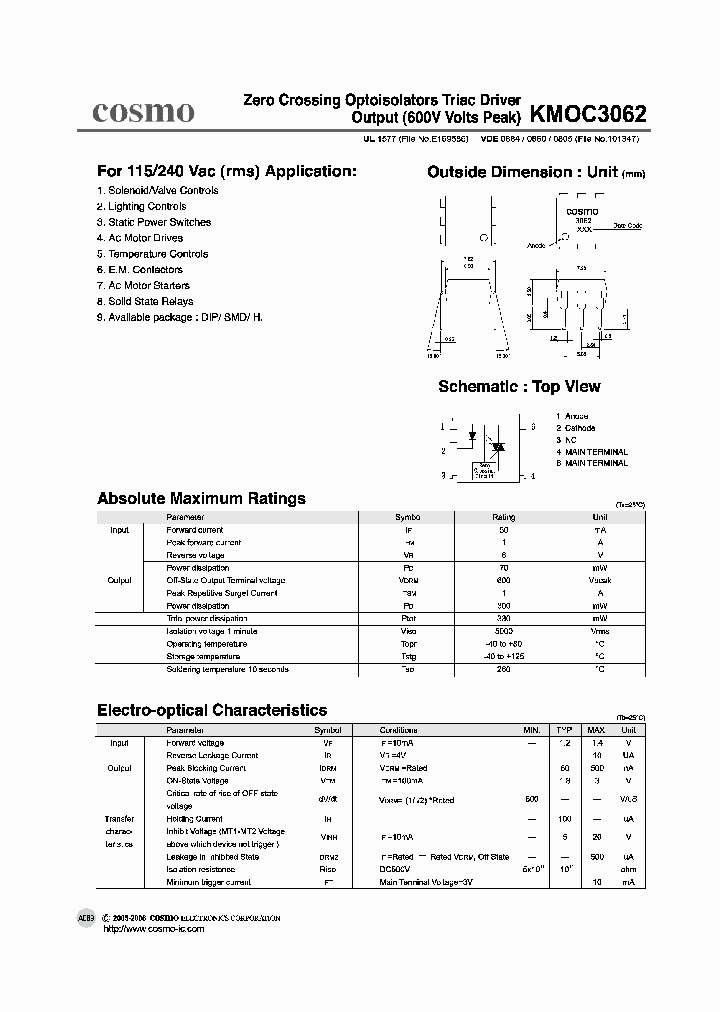 KMOC3062_1260719.PDF Datasheet