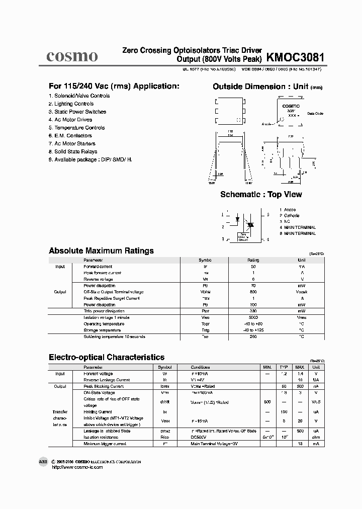 KMOC3081_1260721.PDF Datasheet