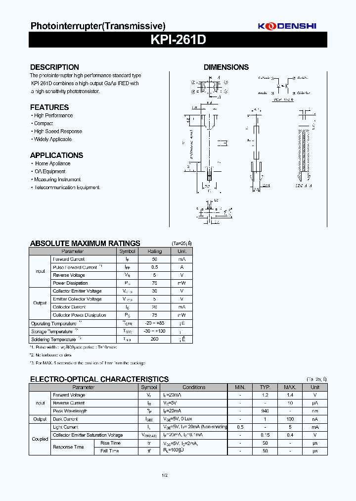 KPI-261D_1125912.PDF Datasheet
