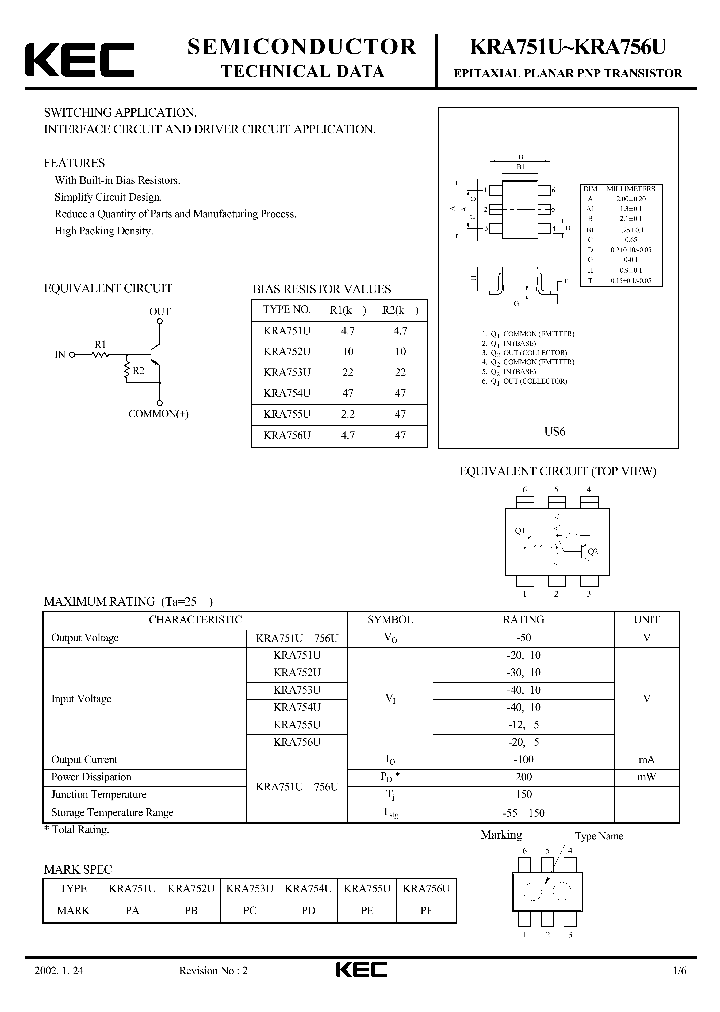 KRA756U_1260918.PDF Datasheet
