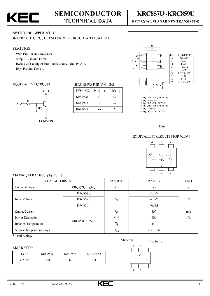KRC859U_1260968.PDF Datasheet