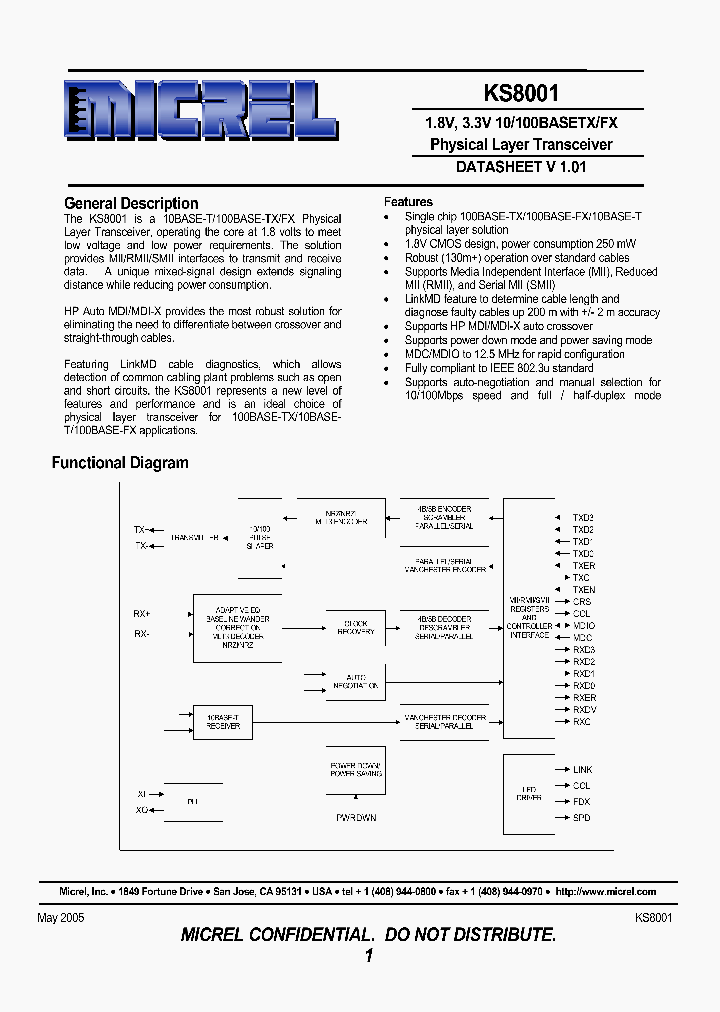 KSZ8001L_1087008.PDF Datasheet