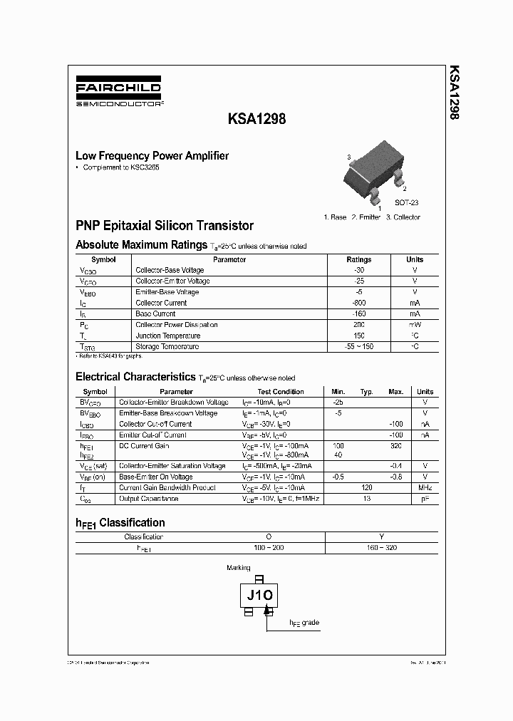 KSA1298Y_1261076.PDF Datasheet