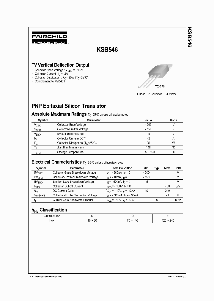 KSB546_1261120.PDF Datasheet