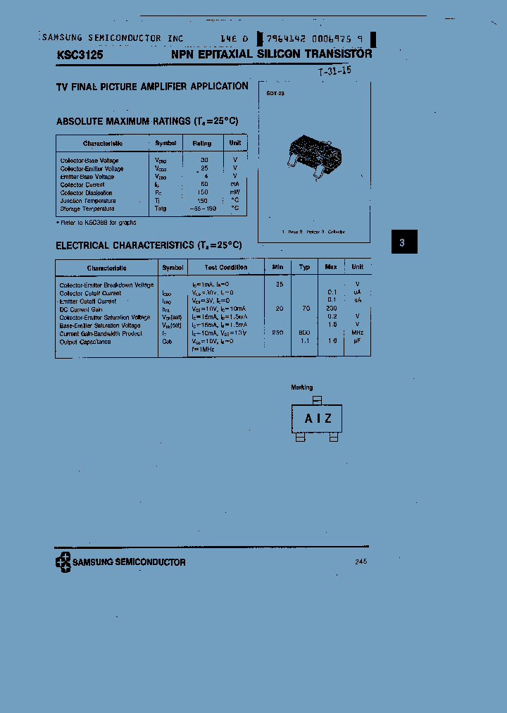KSC3125_1261216.PDF Datasheet