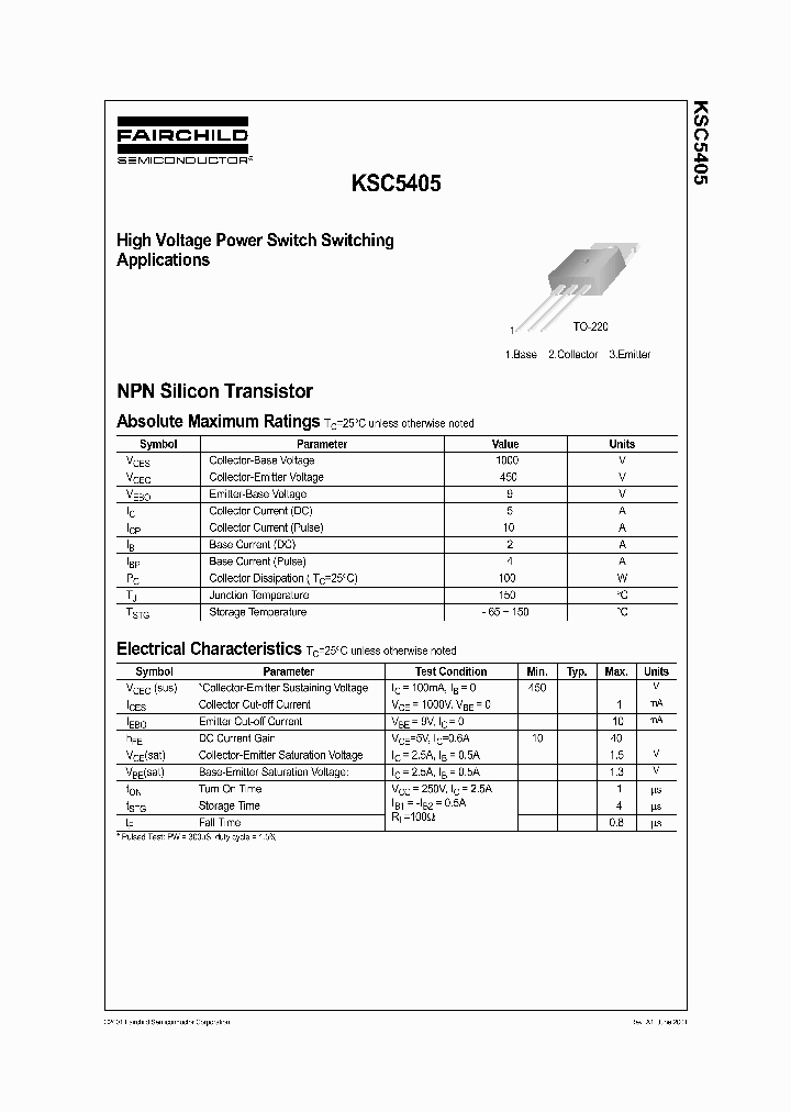 KSC5405_1261264.PDF Datasheet