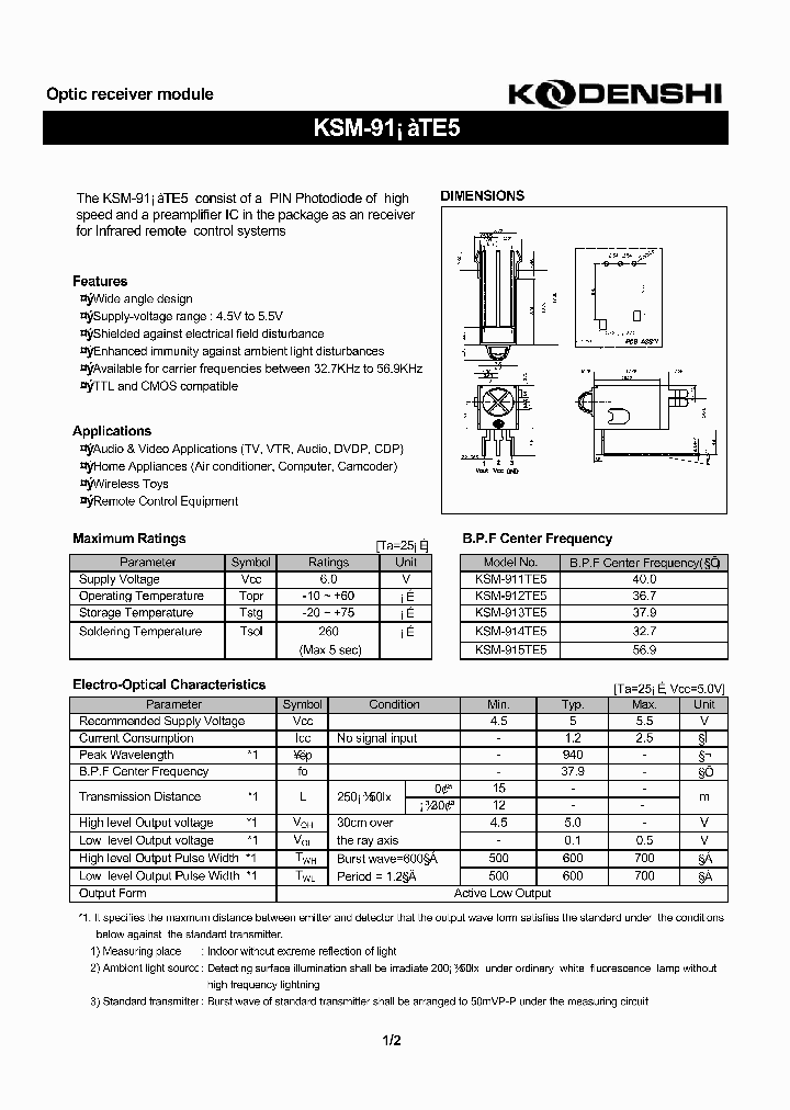 KSM-915TE5_1261435.PDF Datasheet