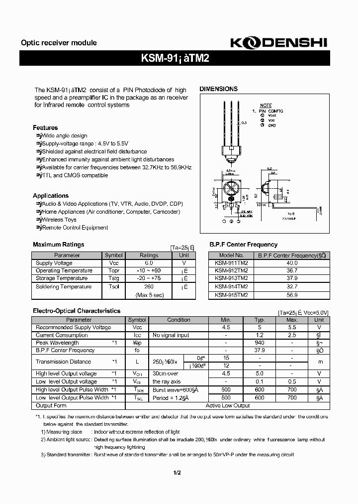 KSM-915TM2_1261446.PDF Datasheet