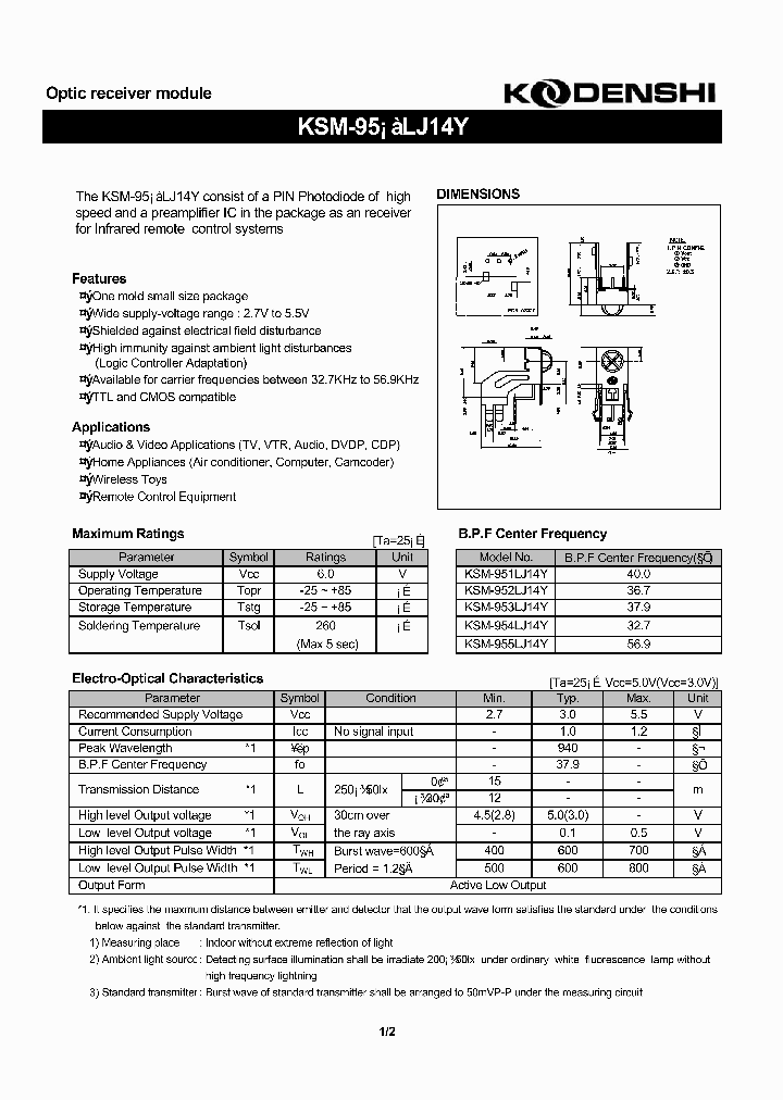 KSM-955LJ14Y_1261447.PDF Datasheet