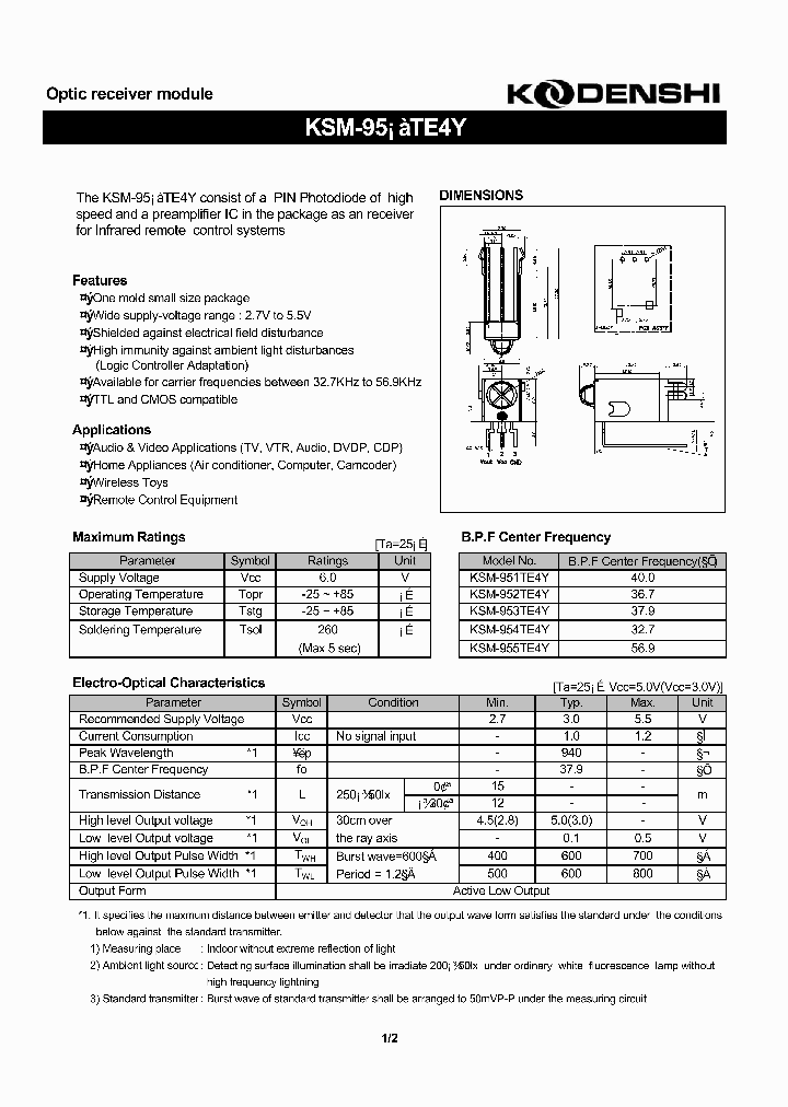 KSM-955TE4Y_1261452.PDF Datasheet