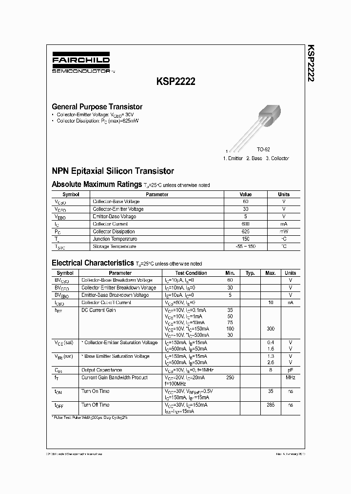 KSP2222_1261460.PDF Datasheet
