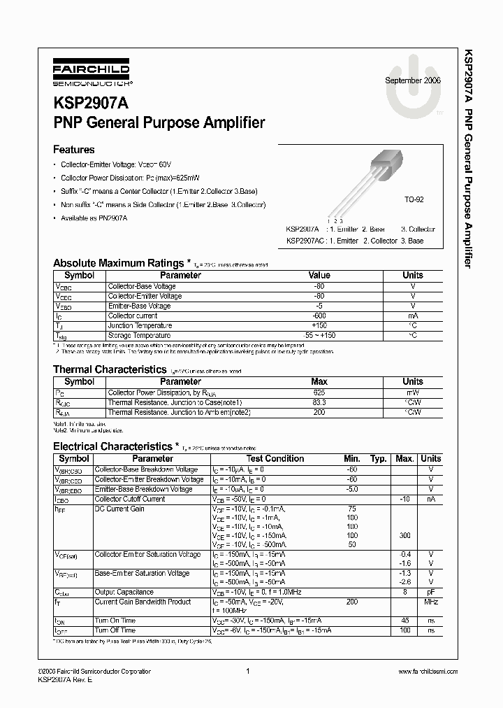 KSP2907A06_701011.PDF Datasheet