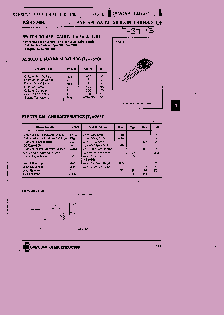 KSR2208_1261528.PDF Datasheet