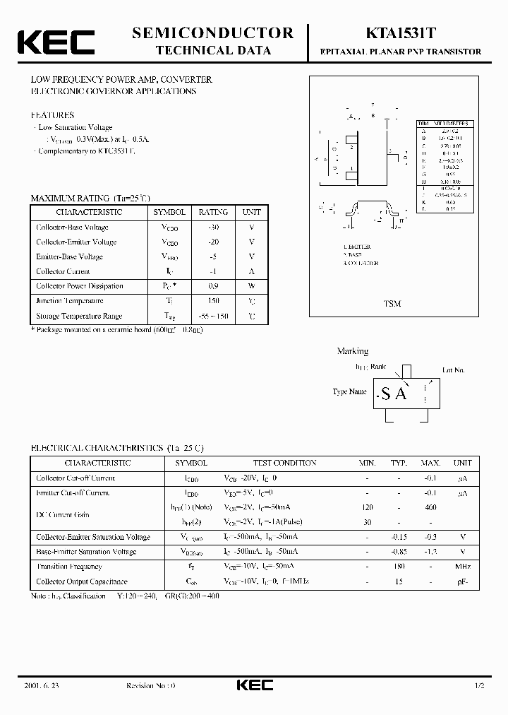 KTA1531T_1261585.PDF Datasheet