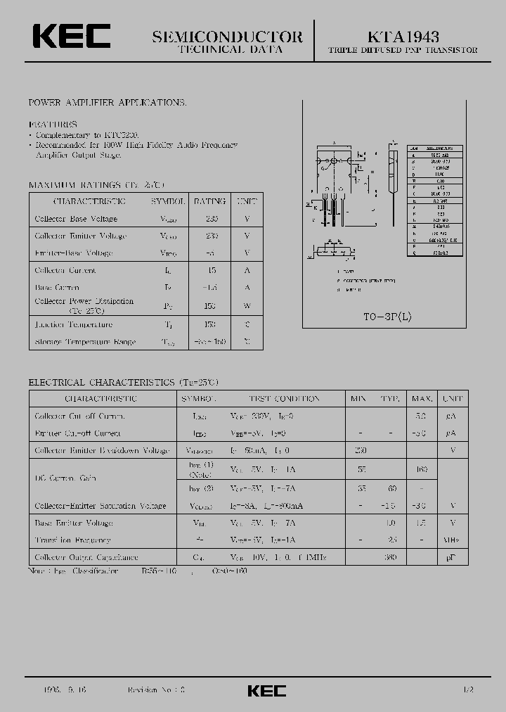 KTA1943_1261612.PDF Datasheet