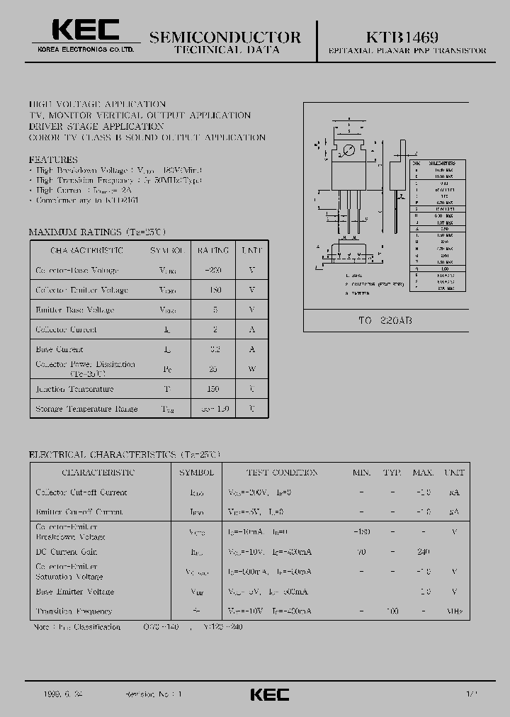 KTB1469_1261635.PDF Datasheet