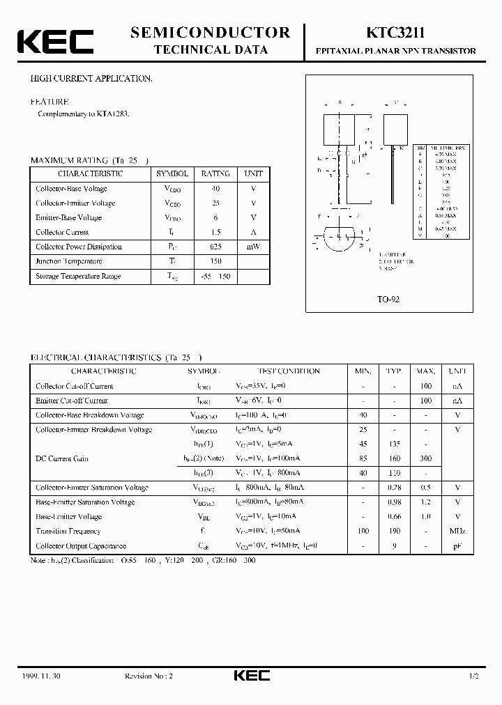 KTC3211_1261687.PDF Datasheet